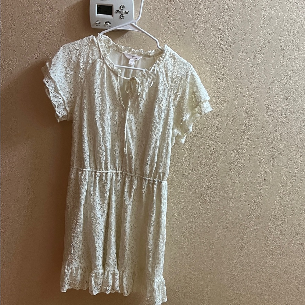 LC Lauren Conrad Cream Lace Dress